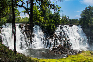 Kabwelume water falls in northern province zambia