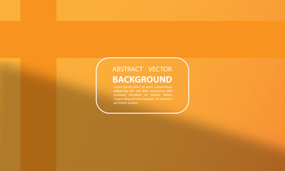 Simple orange template background with a line frame and a placeholder text