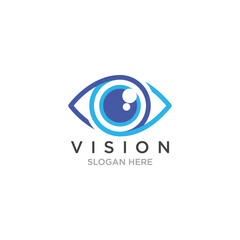 eye logo design vector template