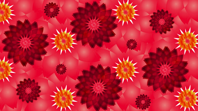 abstract gorgious red pinkish colorful floral background