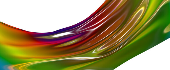 Abstract fluid gradient shape flowing