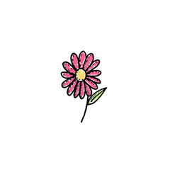 Cute Pink Daisy Sticker