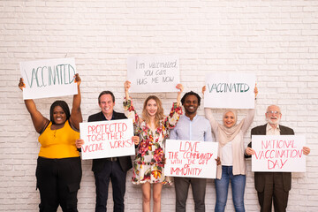 Peple gettig vaccine for covid-19 virus, vaccination against coronavirus