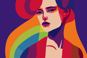 Girl expresses tolerance for lgbtq+ pride, rainbow paraphernalia,