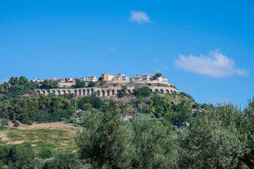 Fototapeta na wymiar The panorama of Silvi in Abruzzo