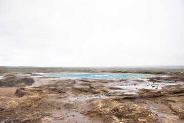 Strokkur and Geysir Geothermal Area in Iceland