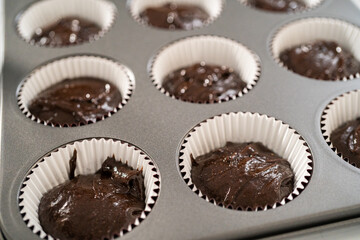 Chocolate peppermint cupcakes