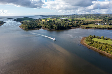 The waterbus arriving to the Donegal Town, County Donegal, Ireland