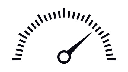 Tachometer high volume or speed vector icon