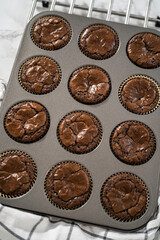 Chocolate peppermint cupcakes