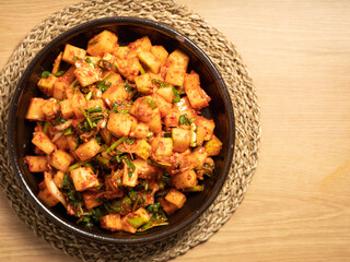 Radish kimchi, Korean traditional food	