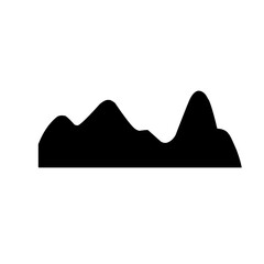 Fototapeta na wymiar Mountain Icon Vector
