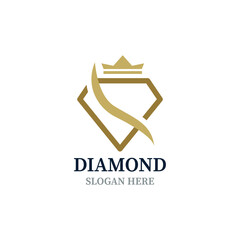 diamond logo design vector template
