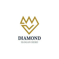 diamond logo design vector template
