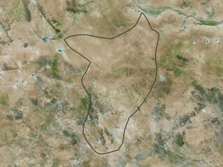 Govisumber, Mongolia. High-res satellite. No legend