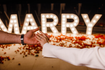 marry wedding love ring rose