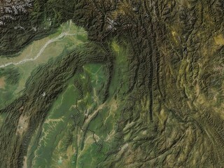 Kachin, Myanmar. Low-res satellite. No legend