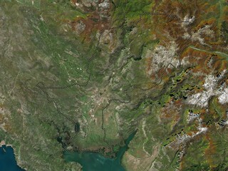 Podgorica, Montenegro. Low-res satellite. No legend