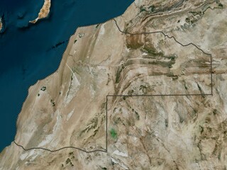 Laayoune-Sakia El Hamra, Morocco. High-res satellite. No legend