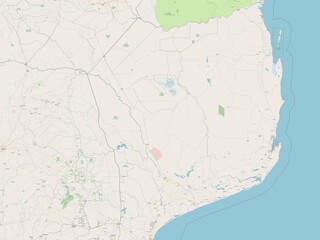 Fototapeta premium Gaza, Mozambique. OSM. No legend
