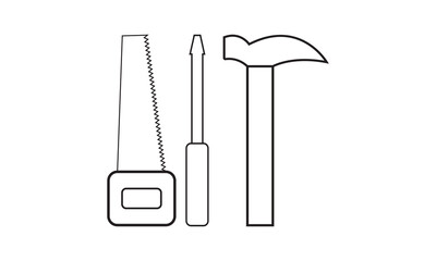 Illustration of Construction Equipment, Construction Icons, Site, worker, tools, vector illustration