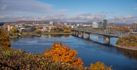 The Alexandra Bridge, connecting Ottawa and Gatinaeu.