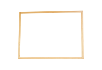 Wooden frame isolated on white
