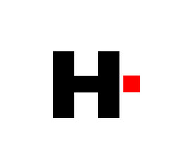 H company name initial letter icon.