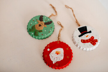 Weihnachten Anhänger Deko Schmuck, Metall