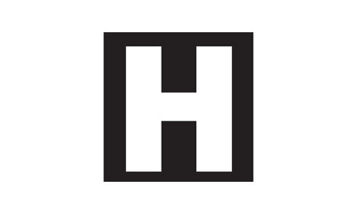 letter H logo design in a beautiful and elegant style. monogram H. typography H. initial H logo. suitable for, business, wedding, boutique, company, hotel, etc