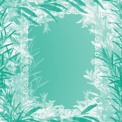 Kolorowe tło z ramką © Hanna