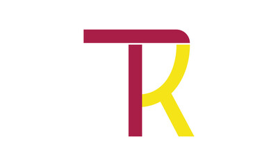 KT, TK Abstract Letters Logo Monogram
