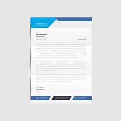 Minimalist letterhead business modern clean company design template