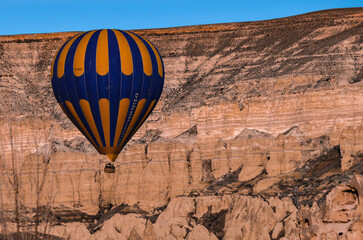 hot air balloon in the red valley Cappadocia Turkey