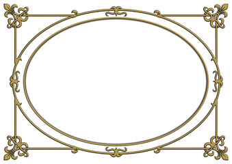 Elegant Medieval Frame PNG