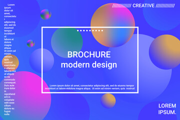 Abstract geometric texture. 3d ball shape gradients for decoration design.