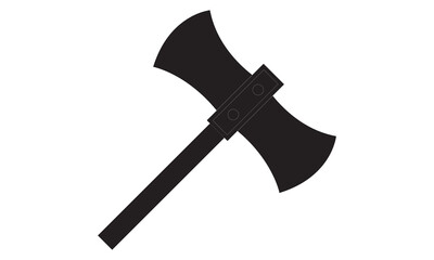Crossed Axes, Crossed Broad axe, medieval axe, Battle axe, executioner axe in vector