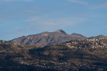 Beautiful mountains near the city