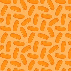 Tteokbokki Noodle vector. Korean food. Spicy rice cake. Spicy rice cake pattern wallpaper.