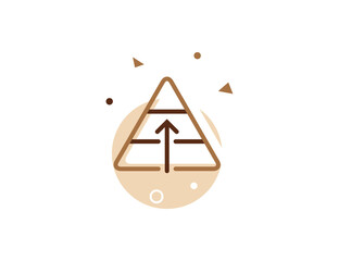 Pyramid Stroke Line Icon
