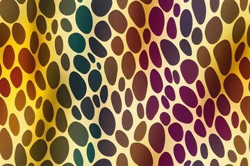 Rainbow leopard seamless pattern. White background