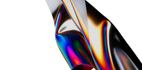 Fototapeta na wymiar Abstract 3d render, futuristic background design, modern illustration