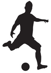 Silhouette Football Player