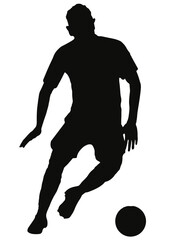 Silhouette Football Player