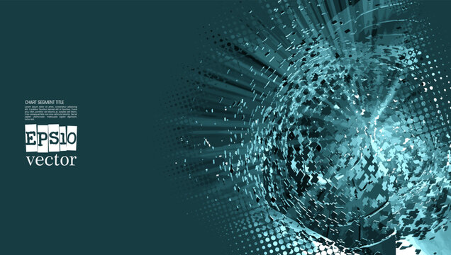 Abstract technology concept background ready for presentation or poster, vector illustration