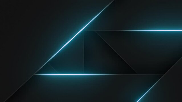 4k Blue Neon Light Pattern loop