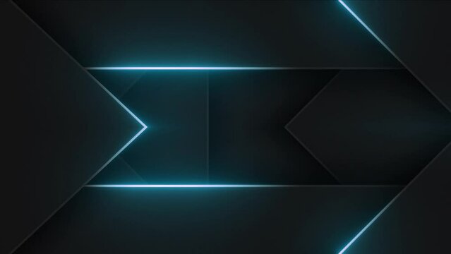 4k Blue Neon Light Pattern loop