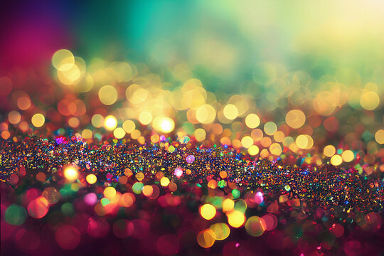Colorful shiny background glitter sparkles bokeh lights Stock Illustration  | Adobe Stock