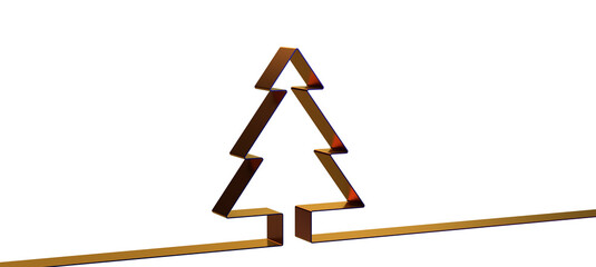 christmas tree 3d abstract shape design