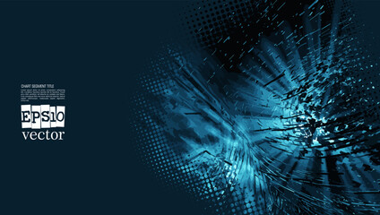 Technology concept background ready for presentation, vector illustration